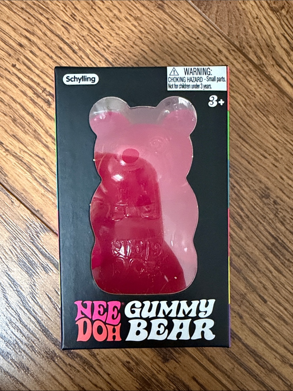 NeeDoh Pink Gummy Bear Squishy Kids Toy - sealed